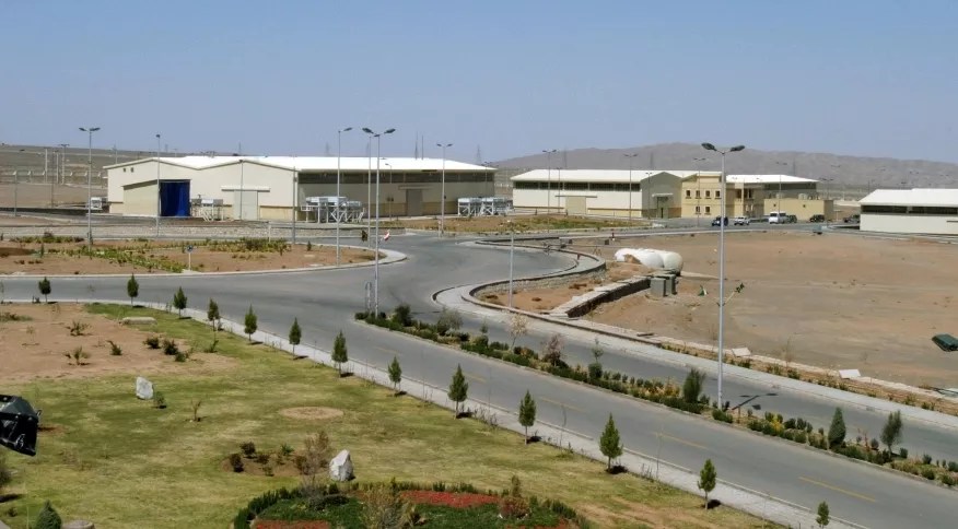 Vista da instalação iraniana de enriquecimento de urânio de Natanz