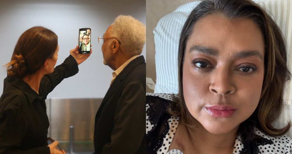 Gilberto Gil faz chamada de vídeo com Preta Gil, que trata câncer nos EUA