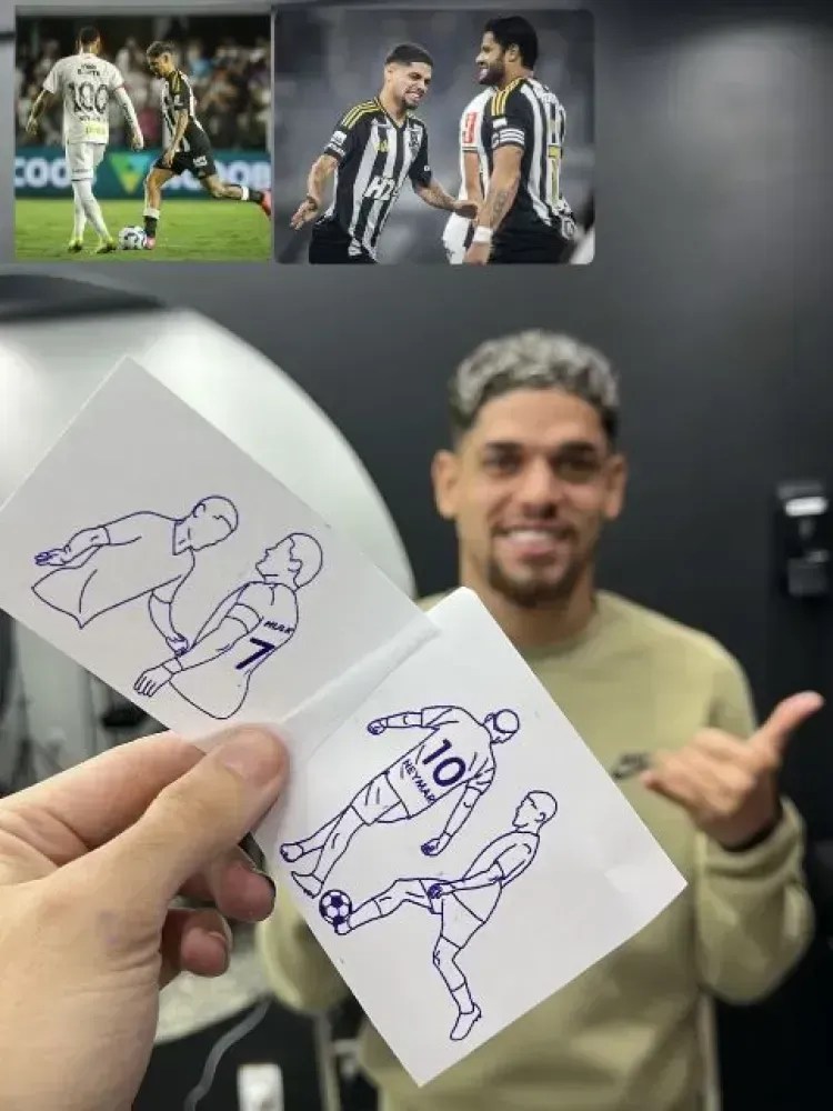 As tatuagens de Rubens, do Atlético-MG