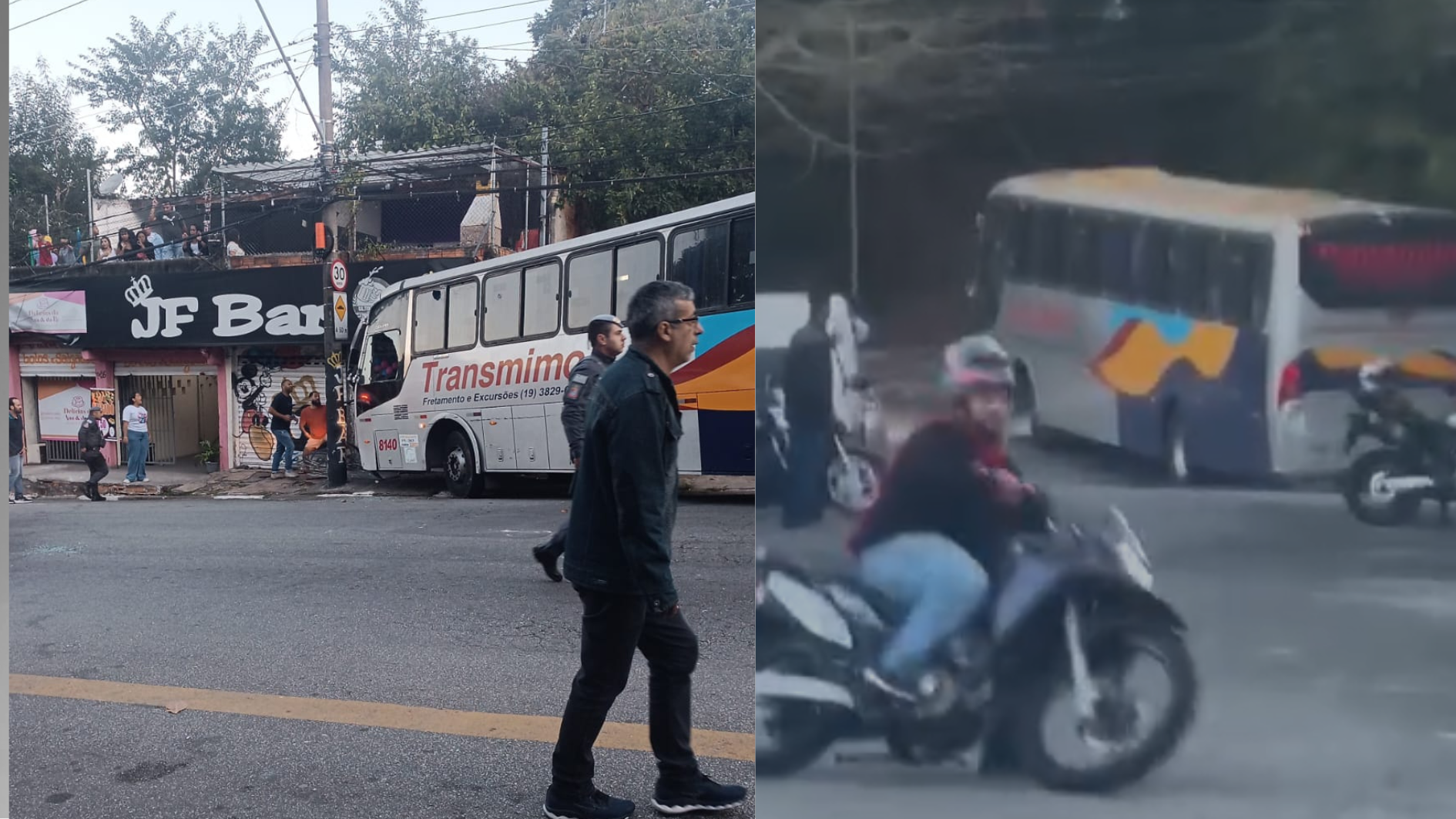 Homem furta ônibus e invade salão de festas após briga com a esposa em SP | CNN Brasil